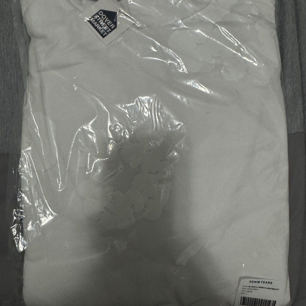 Denim Tear Pure White Hoodie